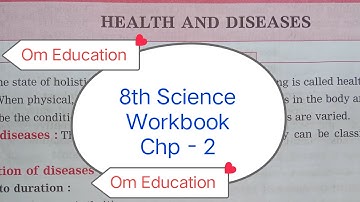 8th STD Science Workbook Chp 2 Health And Disease @omeducation8606