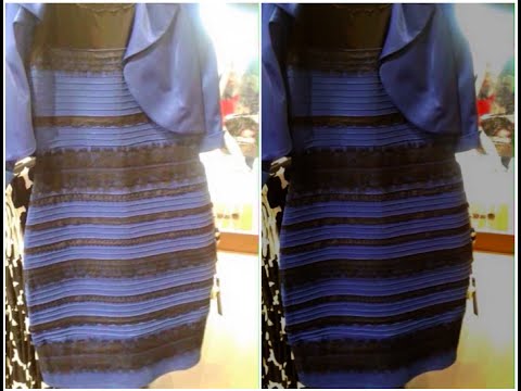 black and blue dress explanation