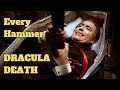 Every Dracula Death From Hammer 