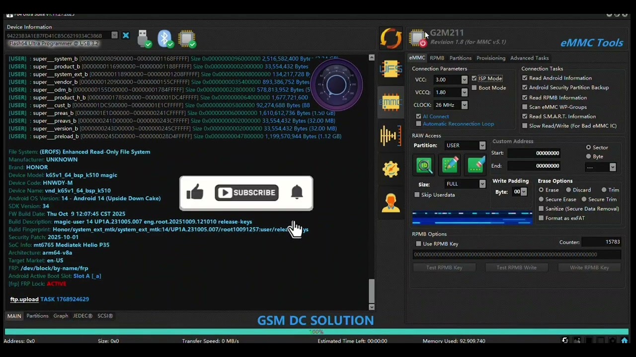 HONOR X5 PLUS WOD-LX2 FRP REMOVE By F64 BOX - ONE CLICK SOLUTION 