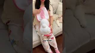 2in1 Strawberry Rabbit Bunny Plush Toy #plushies #cute #stuffedanimal #gift #kawaii #kidstoys