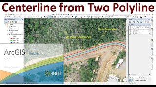Cara Membuat Garis Tengah (Centerline) diantara Dua Garis pada ArcGis