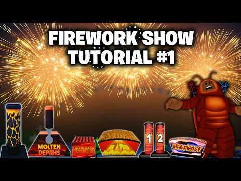 Firework Show Tutorial #1 Orange Madness! | Roblox | Fireworks Playground