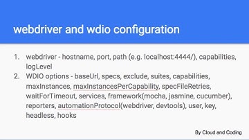 23 - webdriverio configuration file settings