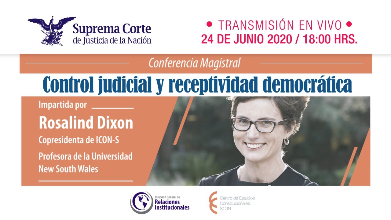 Conferencia Magistral I Control judicial y receptividad democrática I 24 junio 2020