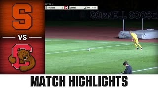 Syracuse vs. Cornell Match Highlights | 2025 ACC Men's Soccer