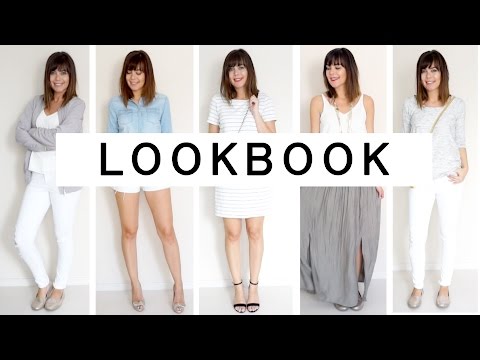 SPRING & SUMMER LOOKBOOK | Sommerkleidung / Sommer Outfits | White Is The New Black | JucePauline