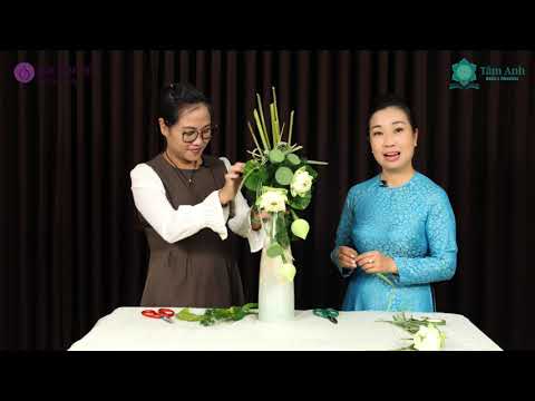 Video Hướng dẫn cắm bình HOA SEN DẠNG NGÃ ĐỔ Rất đẹp - youtube