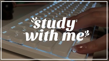 ☁️ study with me • lofree lite mechanical keyboard typing asmr