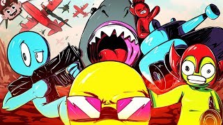 THIS GAME IS INSANE! | A Better Gang Beasts! (Havocado w/ Friends) screenshot 4