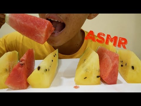 ASMR JUICY FRESH WATERMELLON Eating Sounds