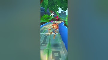 Crash Bandicoot: On the Run! Frosty Mr. Crumb Defeated! Jewel 198