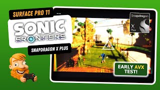 Sonic Frontiers | Surface Pro 11 | Snapdragon X Plus AVX Test!