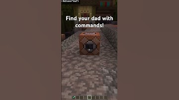 Make your dad come back with only command blocks! #minecraftcommands #minecraftguide #gaming