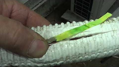 White Insulation HVAC Lineset Leaks Cause is Acid