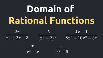 How to Find the Domain of Rational Functions