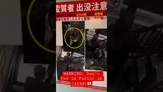 Warning Dont Pee In Public In Japan
