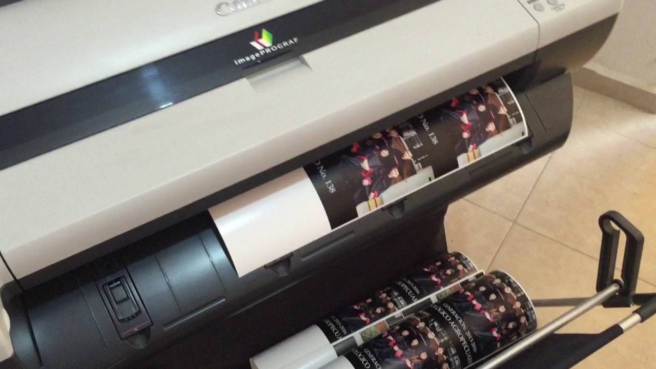 Plotter Canon IPF605 / Impresión de fotografia - YouTube