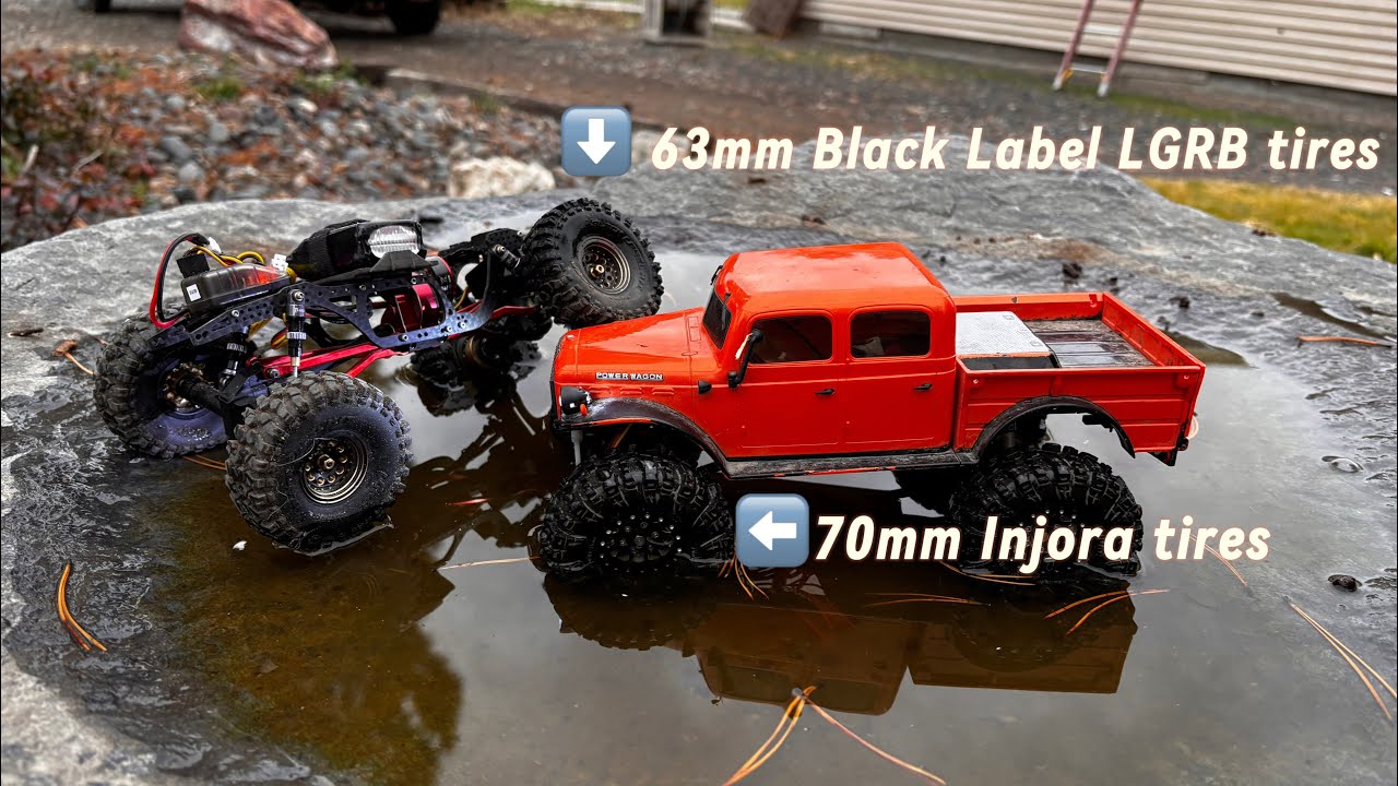 Black label VS 70mm swamp claw tires.