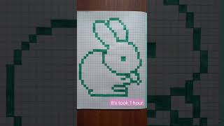 How to draw cute bunny 🐇 in #pixelart style How to draw cute bunny 🐇 in #pixelart style