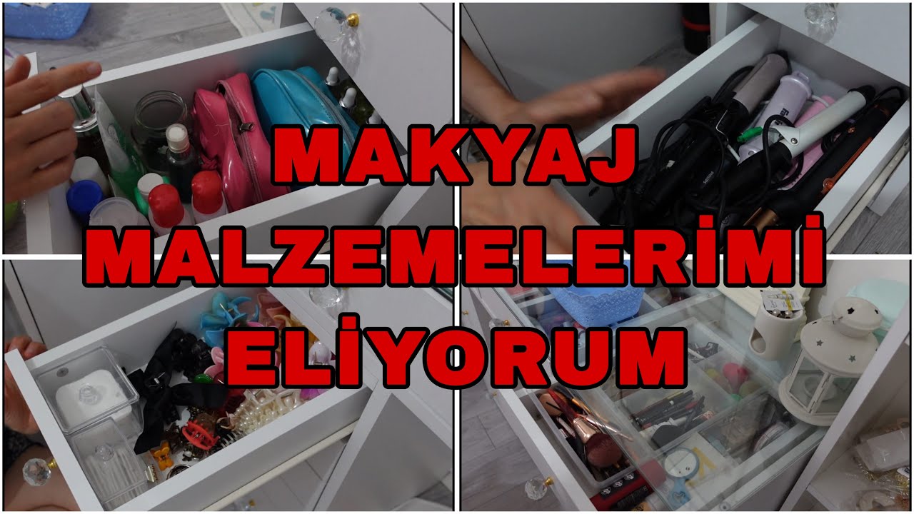 3. Minimalizm: Makyaj Malzemelerimi Eliyorum | Tokalarımı Eliyorum | Makyaj Masamı Düzenliyorum