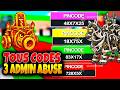 Tous les NEW CODES des 3 Admin Abuse Steal the Brainrot