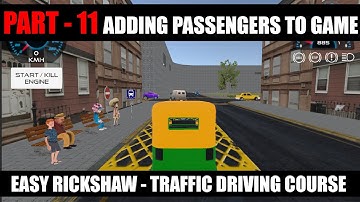 Adding Passengers In Game Unity #11 | Rikshaw Simulator Game Course In Urdu / Hindi