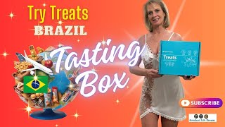 Try treats Trytreats Tasting Box Brazil White Sheer Slip unboxing and Tasting Fun w/ Discount Code