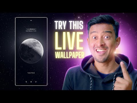 Moon Live Wallpaper Setup + Full Review | KLWP Theme for AMOLED Screens