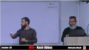 Lecture 38 |  Caf 6 MFA | spring 25 | Sir Nasir Abbas | Ca guidance
