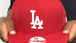 Dodgers 'TEAM-BASIC SNAPBACK' Red-White Hat by New Era
