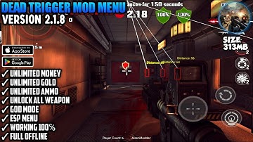 Dead Trigger Survival Shooter Mod Menu Version 2.1.8 | Unlimited Money & Unlock All Weapon God Mode