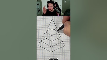 HOW TO DRAW A 3D PYRAMID #shorts