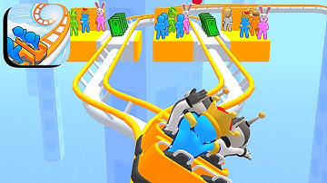 Runner Coaster ​- All Levels Gameplay Android,ios (Levels 63-65)
