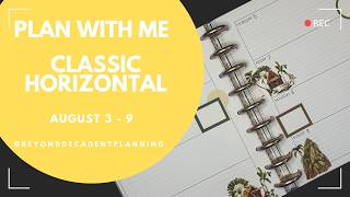 Plan With Me! | Classic Horizontal KOAP Planner | Planything Stickers | Aug 3-9, 2026