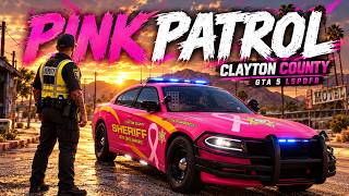 🚔 GTA 5 MODS LSPDFR: PINK Sheriff Patrol in Sandy Shores! | Clayton County