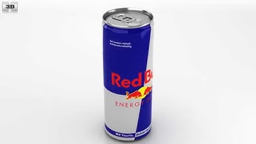 Red Bull Can 3D model by 3DModels.org