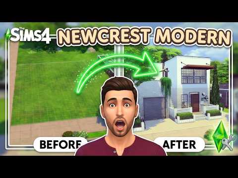 NEWCREST Modern 20x15 [ Sims 4 - Speed Build ] No CC - YouTube