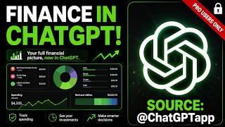 ChatGPT Update: Integrating Secure Financial Account Connections for Pro Users