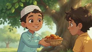 🌙 The Little Boy Who Shared | Islamic Story for Kids 🌴✨