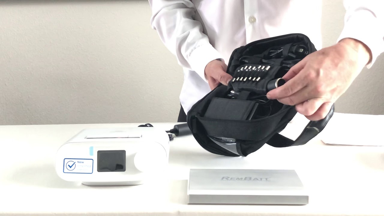 How to connect RemBatt CPAP battery into Dreamstation by Philips