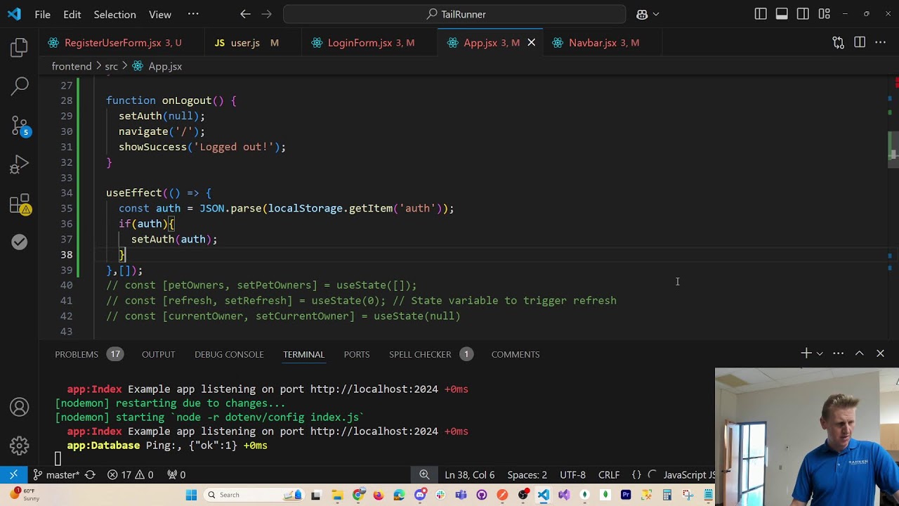 MERN Development - React Front End for User Registration