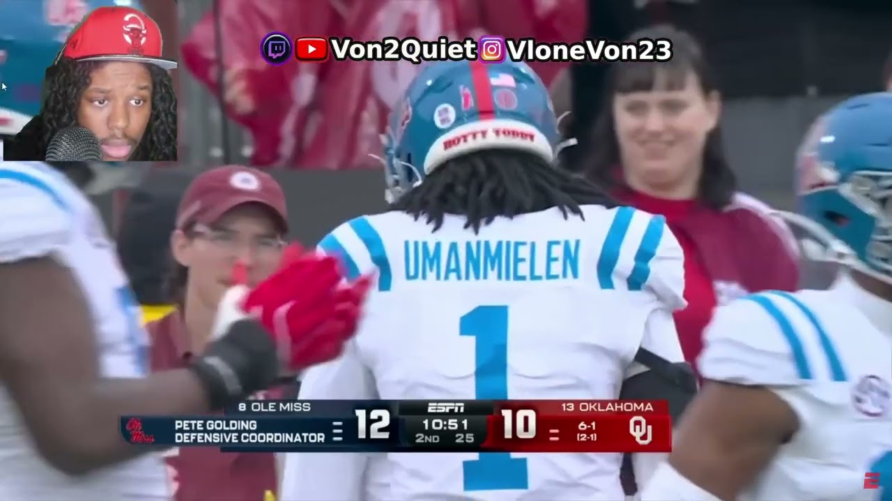 Von2Quiet Reacts to Ole Miss Rebels vs. Oklahoma Sooners | Full Game Highlights