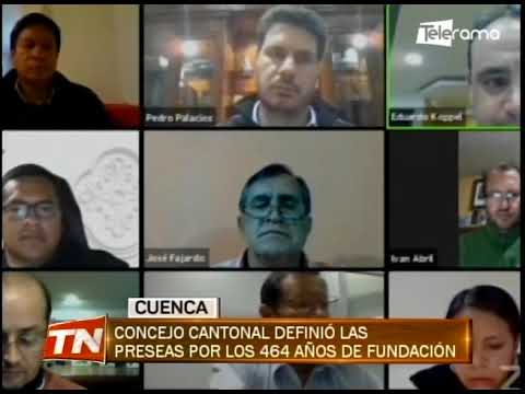 Consejo cantonal definió las preseas por los 464 años de fundación