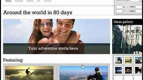 PortfolioVillage: Setting up your site design and pages
