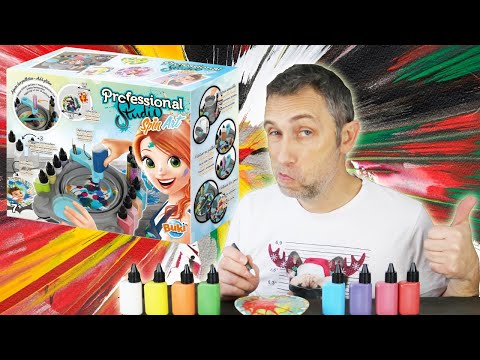 On CREE des OEUVRES d'ART TOURBILLONNANTES avec le Professional Studio Spin Art !