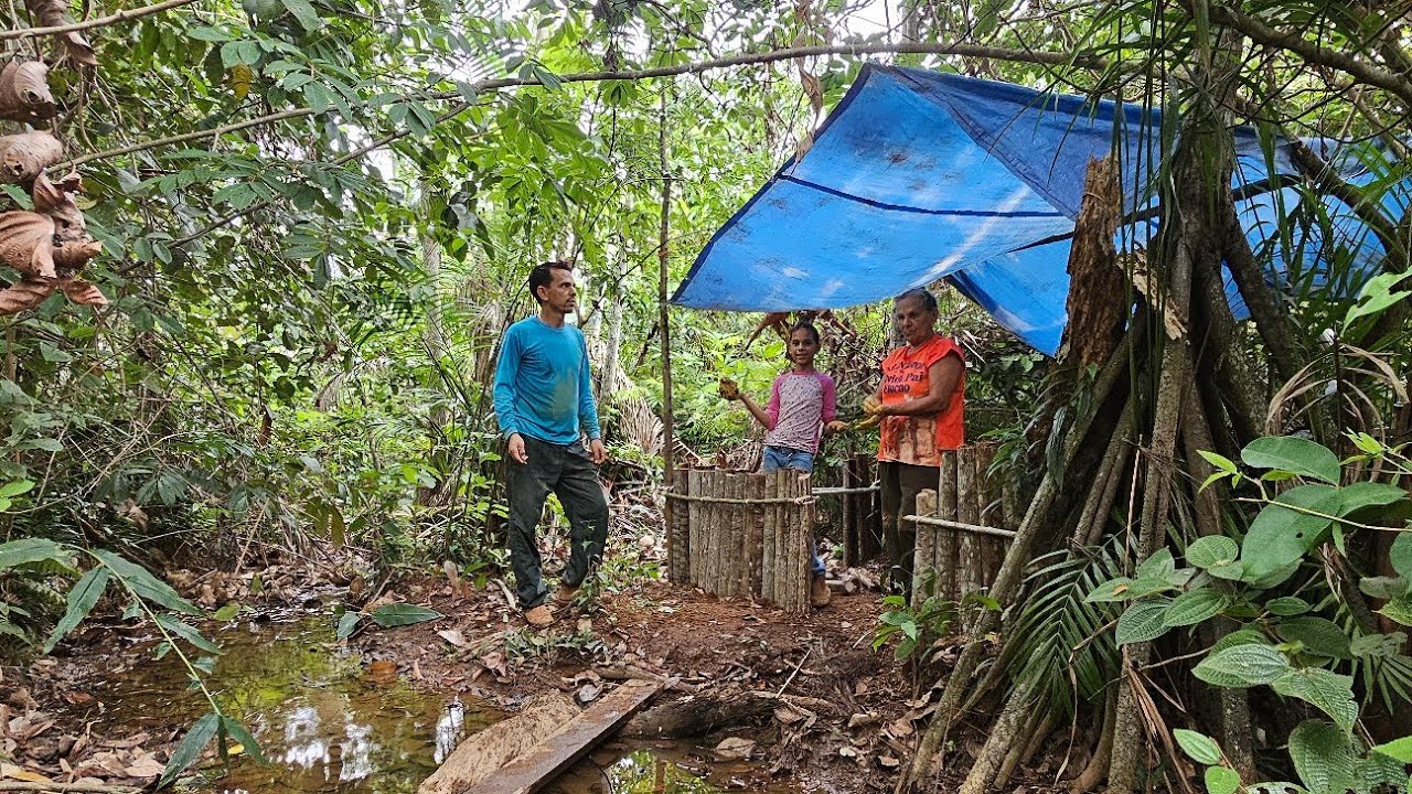 Reformando o acampamento PAI,FILHA,VOVÓ 