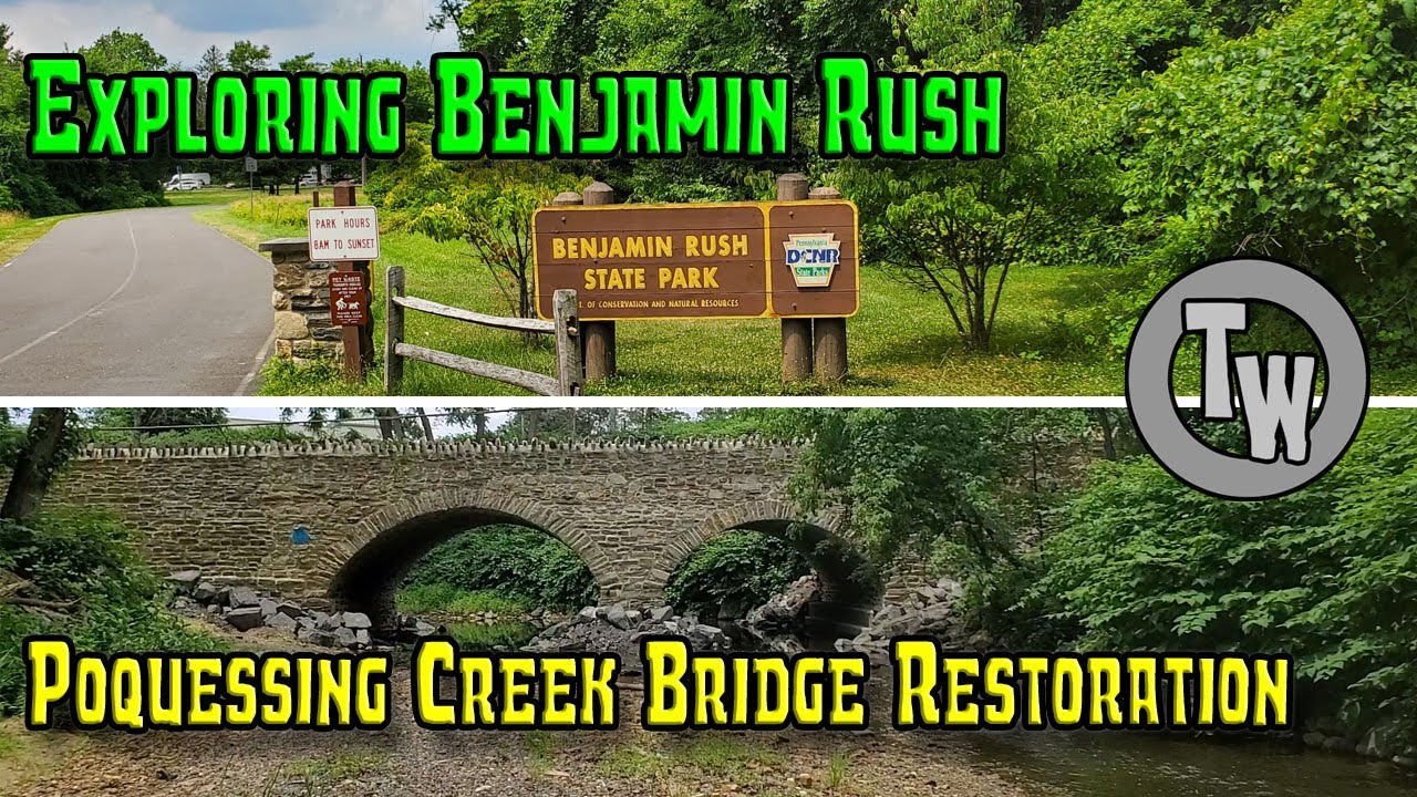 Exploring The Wooded Areas Of Benjamin Rush State Park - Checking On The Bridge Restoration