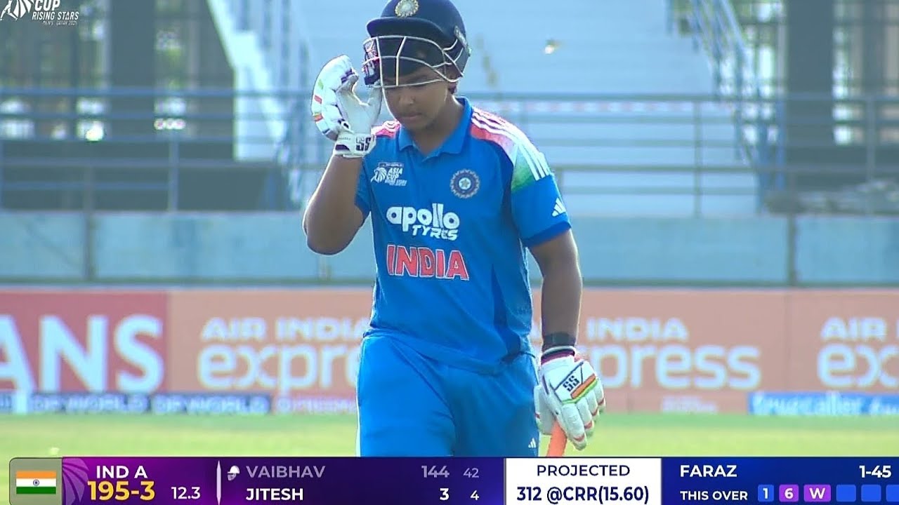 Vaibhav Suryavanshi (144)42 balls today match highlights 