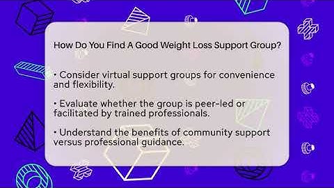 How Do You Find A Good Weight Loss Support Group? - Inside Body Image